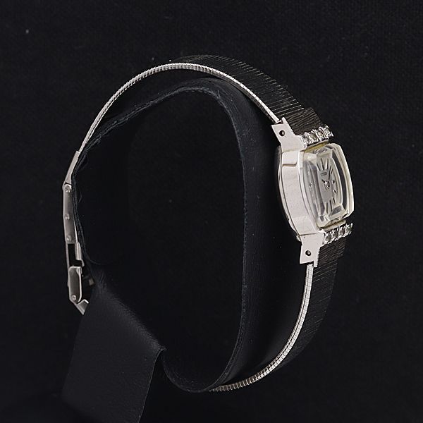 稼働 良品 箱付 シチズン 手巻き 4-671147 シルバー文字盤