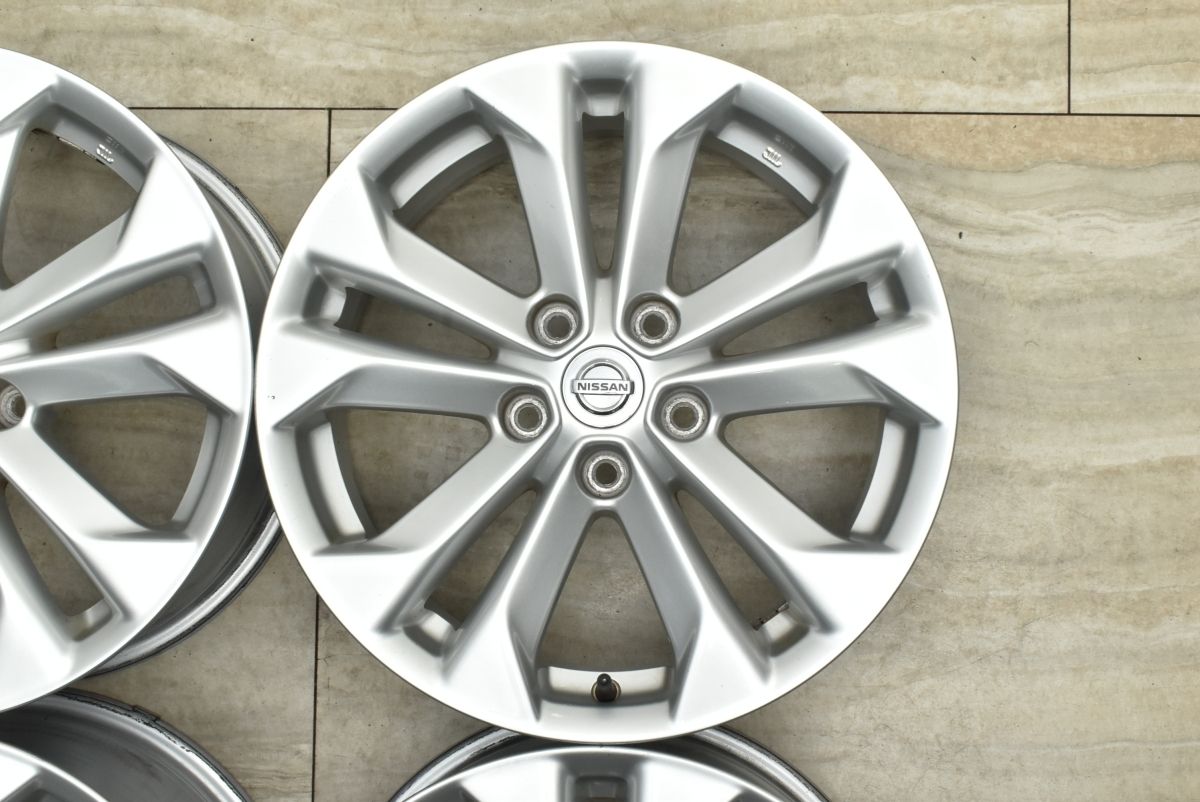 【程度良好品】ニッサン T32 エクストレイル 純正 17in 7J +45 PCD114.3 4本セット エルグランド ジュ―ク リーフ キックス セレナ