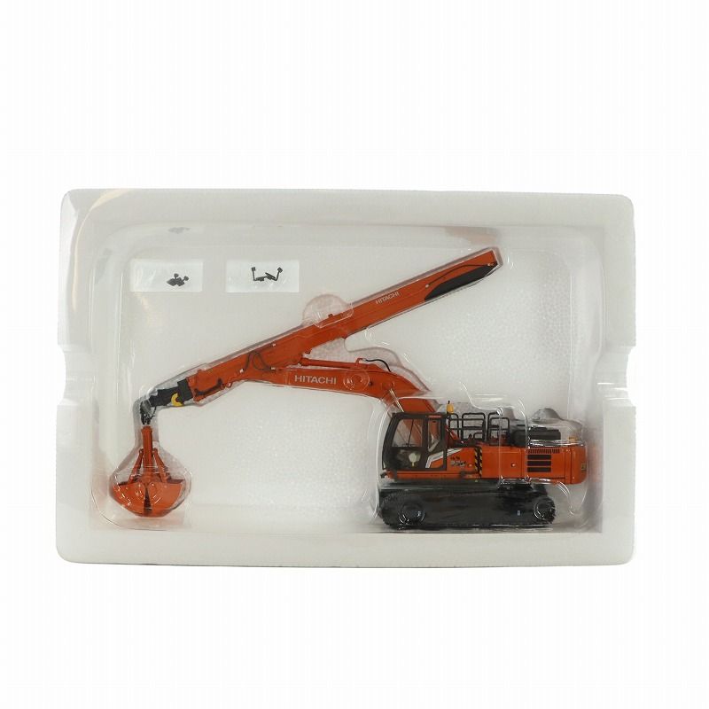 売れ筋介護用品も！ 日立建機会社 テレスコクラム仕様機 1/50 ユンボ 油圧ショベル ミニカー