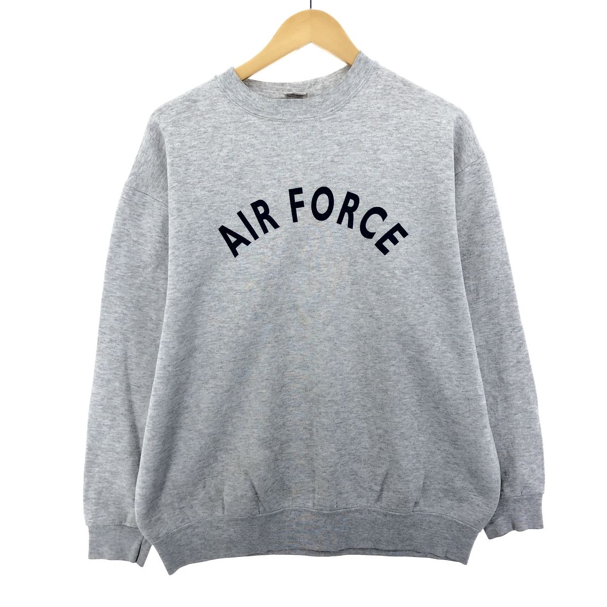 古着 U.S.AIR FORCE プリントスウェットシャツ トレーナー USA製 メンズM/eaa393514