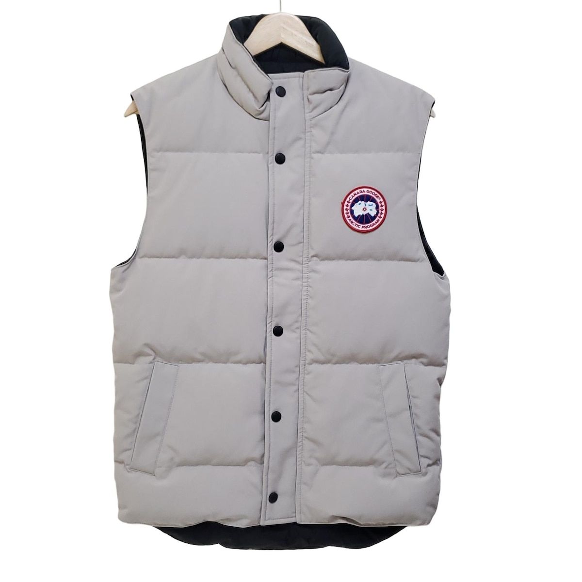 CANADA GOOSE カナダグース ダウンベスト サイズXS メンズ - 4151M グレーベージュ 冬