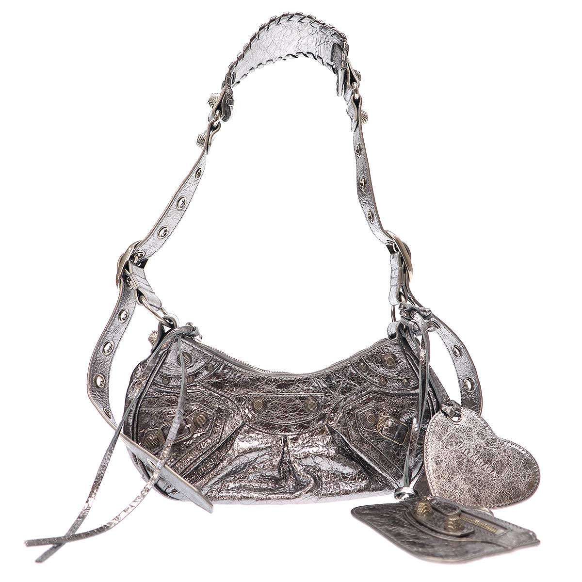 BALENCIAGA LE CAGOLEショルダーバッグXS シルバー最終値下げ