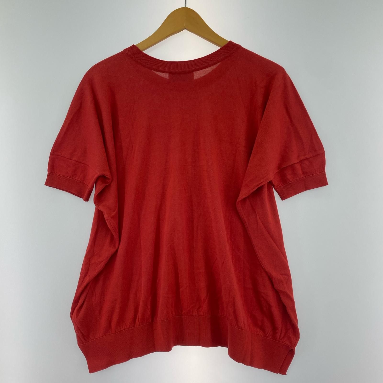 ジョンスメドレー 赤 クルーネック ニット JOHN SMEDLEY（レッド/赤色