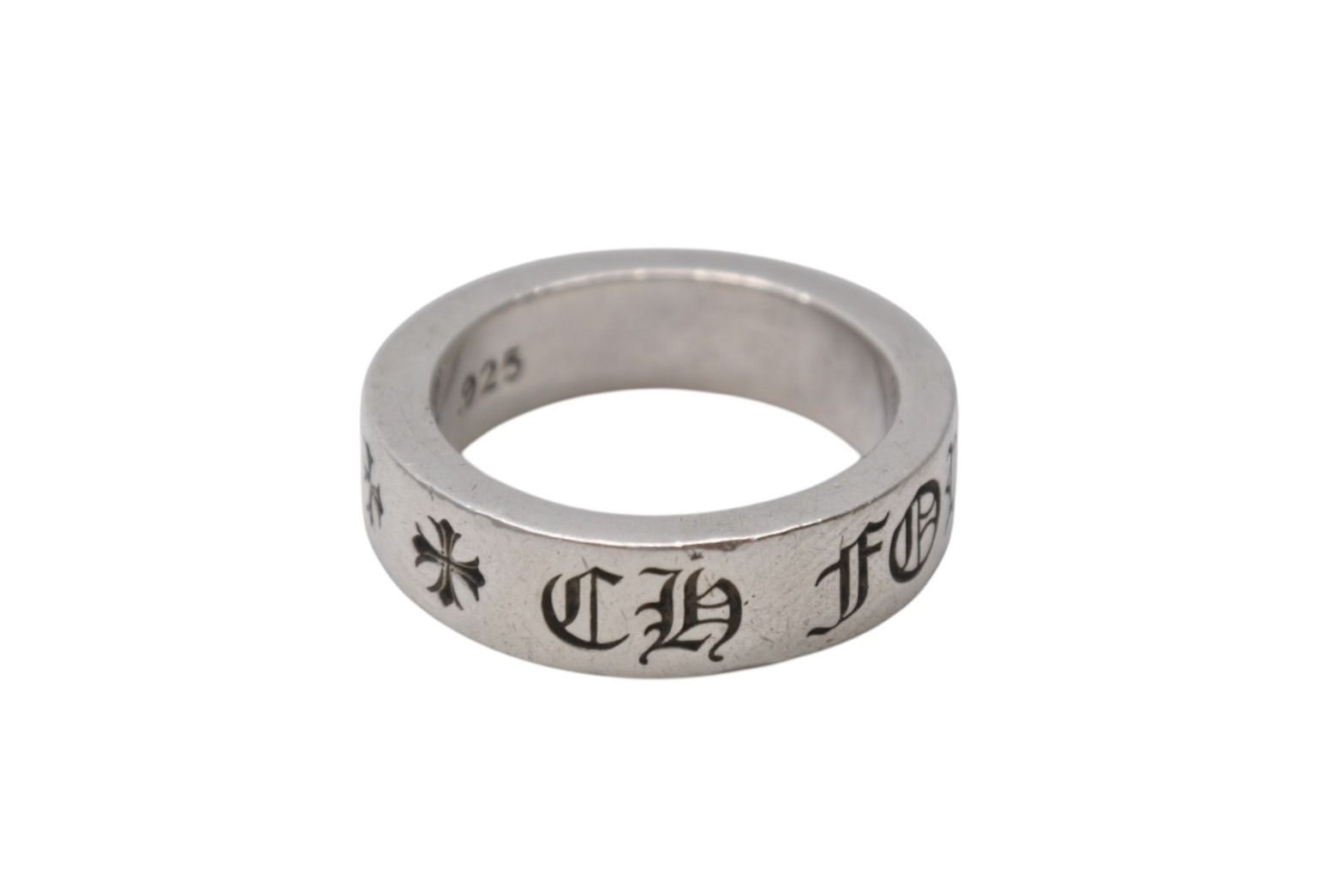CHROME HEARTS クロムハーツ スペーサーフォーエバーリング 6mm 指輪 10g シルバー925 サイズ15号 4b001508