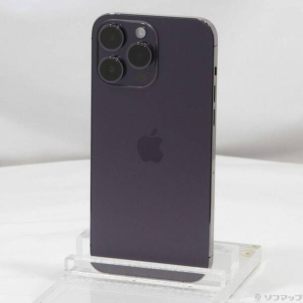 〔中古品〕iPhone14 Pro Max 512GB ディープパープル MQ9J3J／A SIMフリー【258】