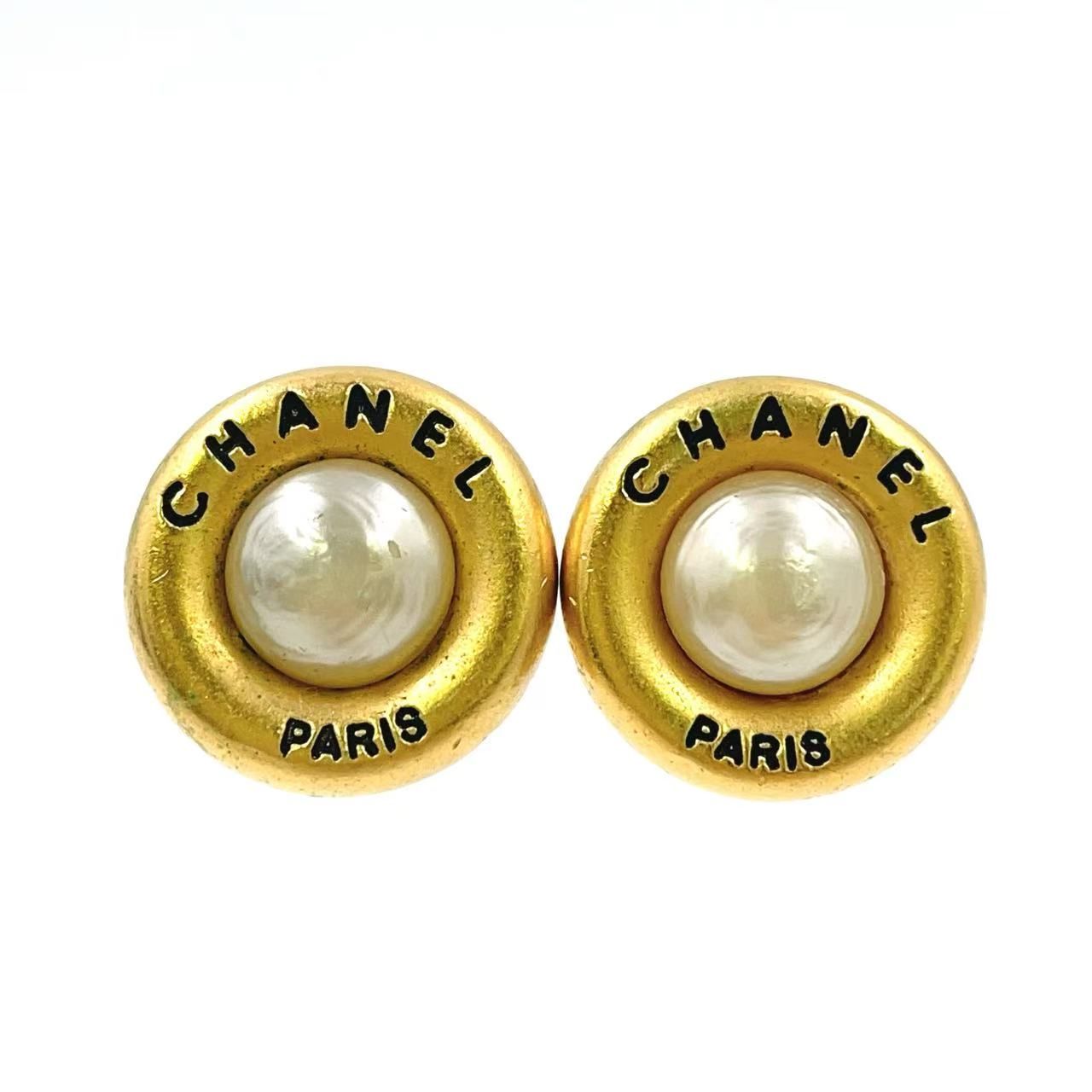 シャネル ゴールドプレート ロゴ フェイクパール ピアス 楽天市場】シャネル CHANEL ピアス ココマーク パールxゴールドx