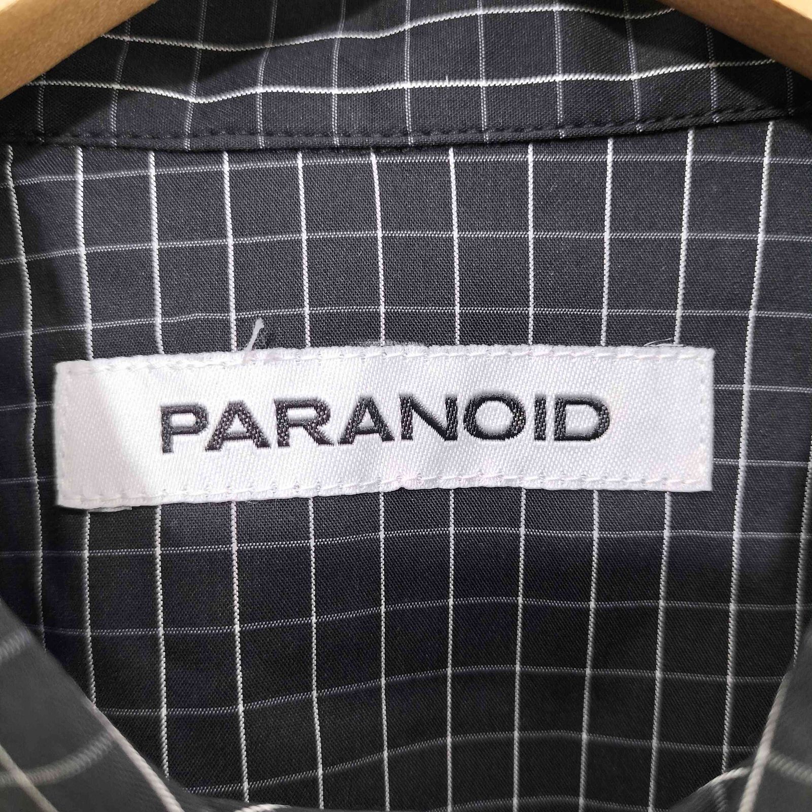 PARANOID パラノイド 24SS ゲームシャツ ブラック M 美品 パラノイド PARANOID 25SS HUNTING GRAPH CHECK SHIRT メンズ