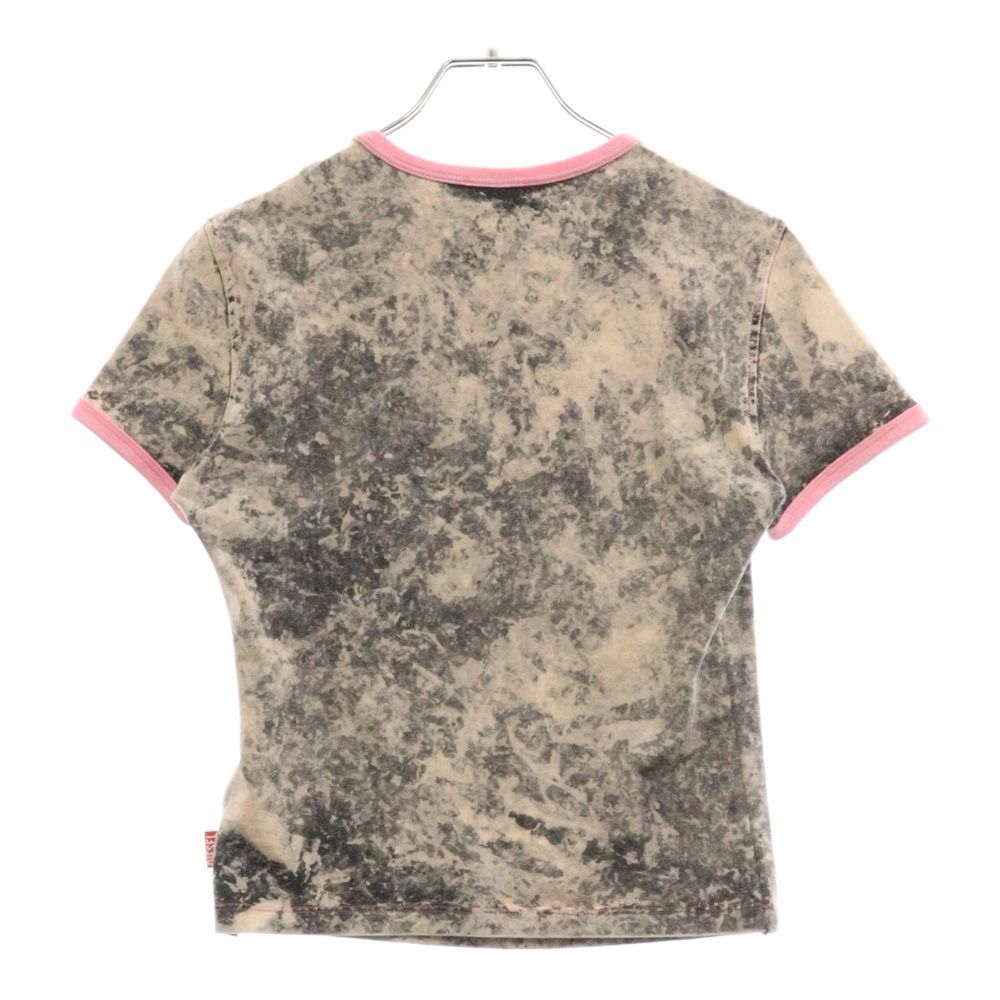 DIESEL レディース 半袖トップス Tシャツ DIESEL (ディーゼル) 25SS T-UNCUTIES-SHORT-Q1 チビT プリント