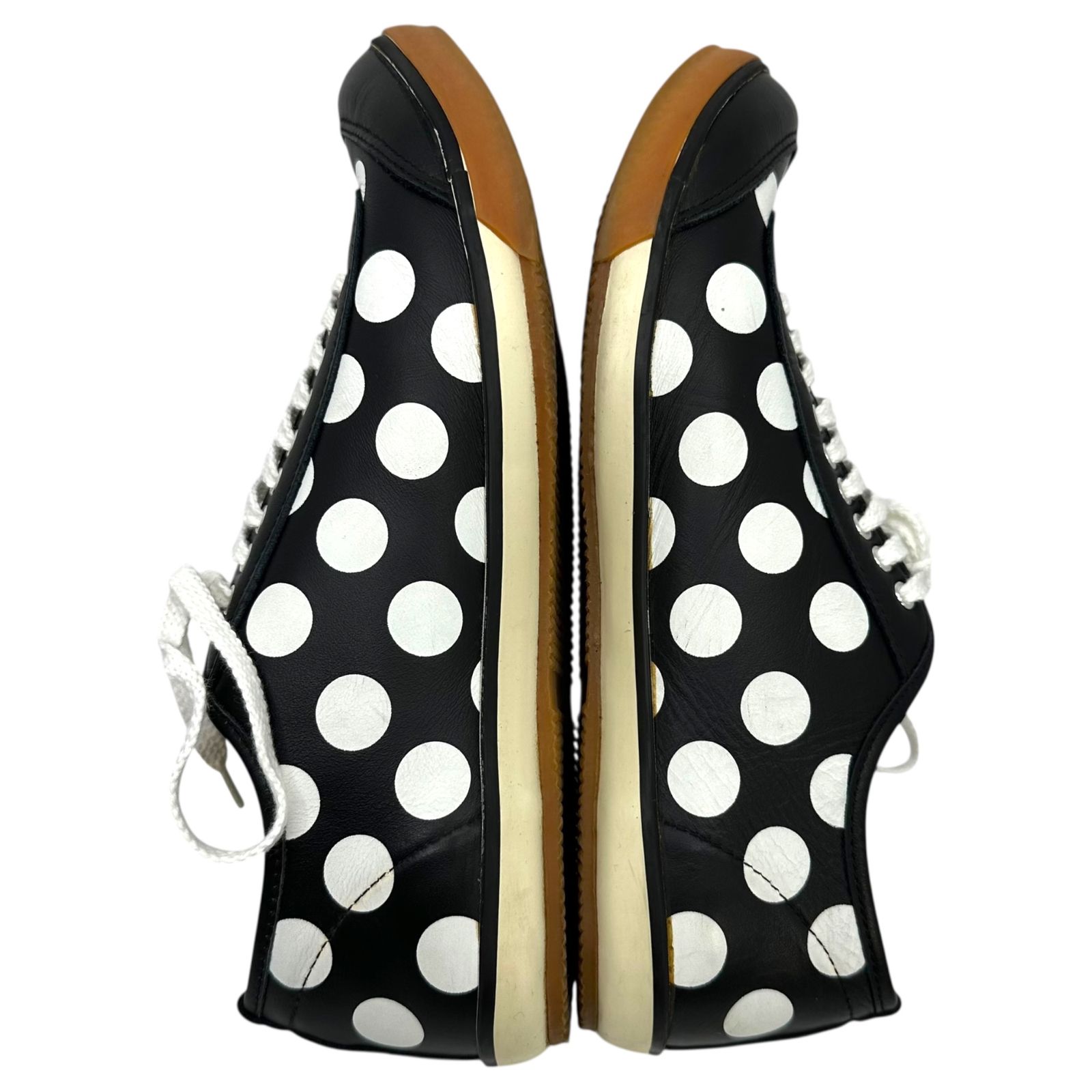 sunao kuwahara(スナオクワハラ) Leather sneakers with dot