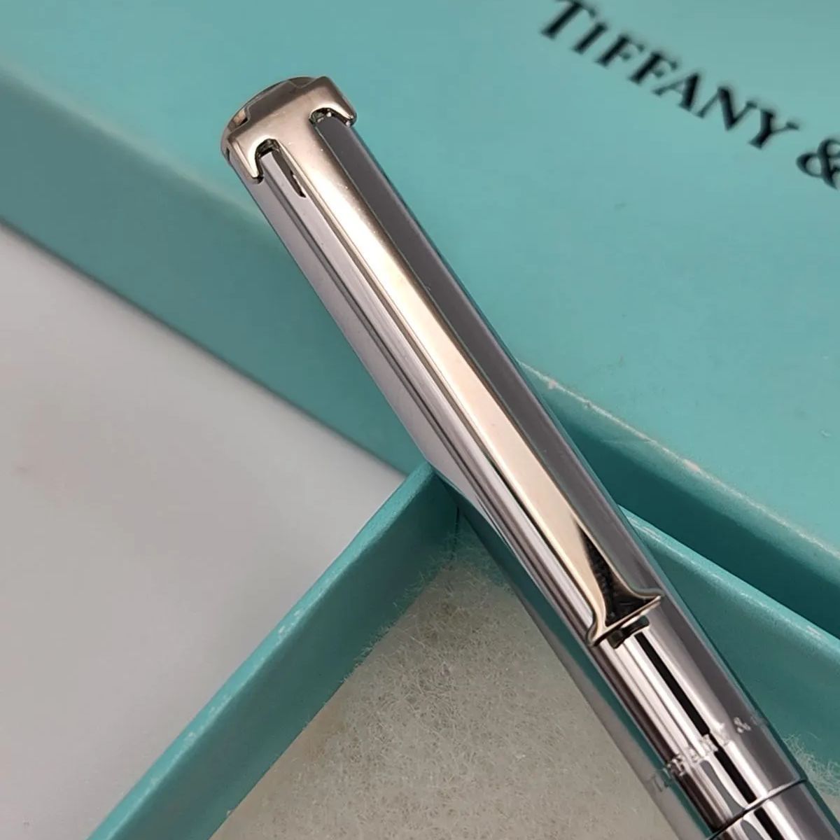 ティファニー ティファニーブルーシルバーボールペン ティファニー