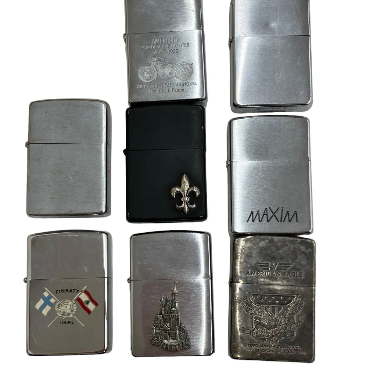 ZIPPO ジッポー 8台まとめ売り まとめ商品 ☆動作未確認☆ - ☆もっ