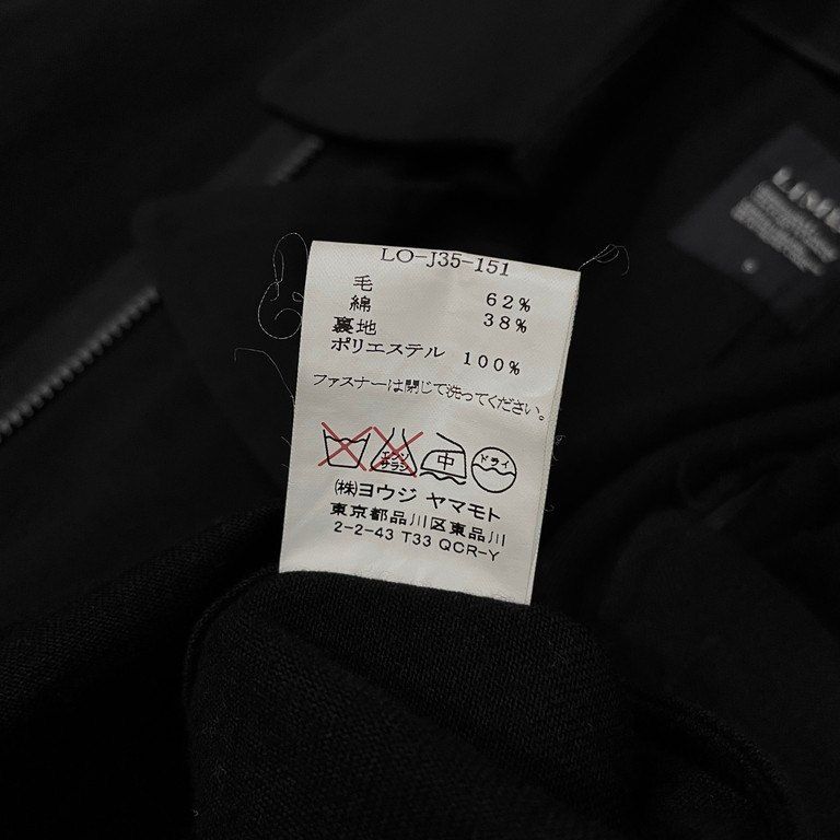 LIMI feu ウールサージショートダブルライダースジャケット ブルゾン