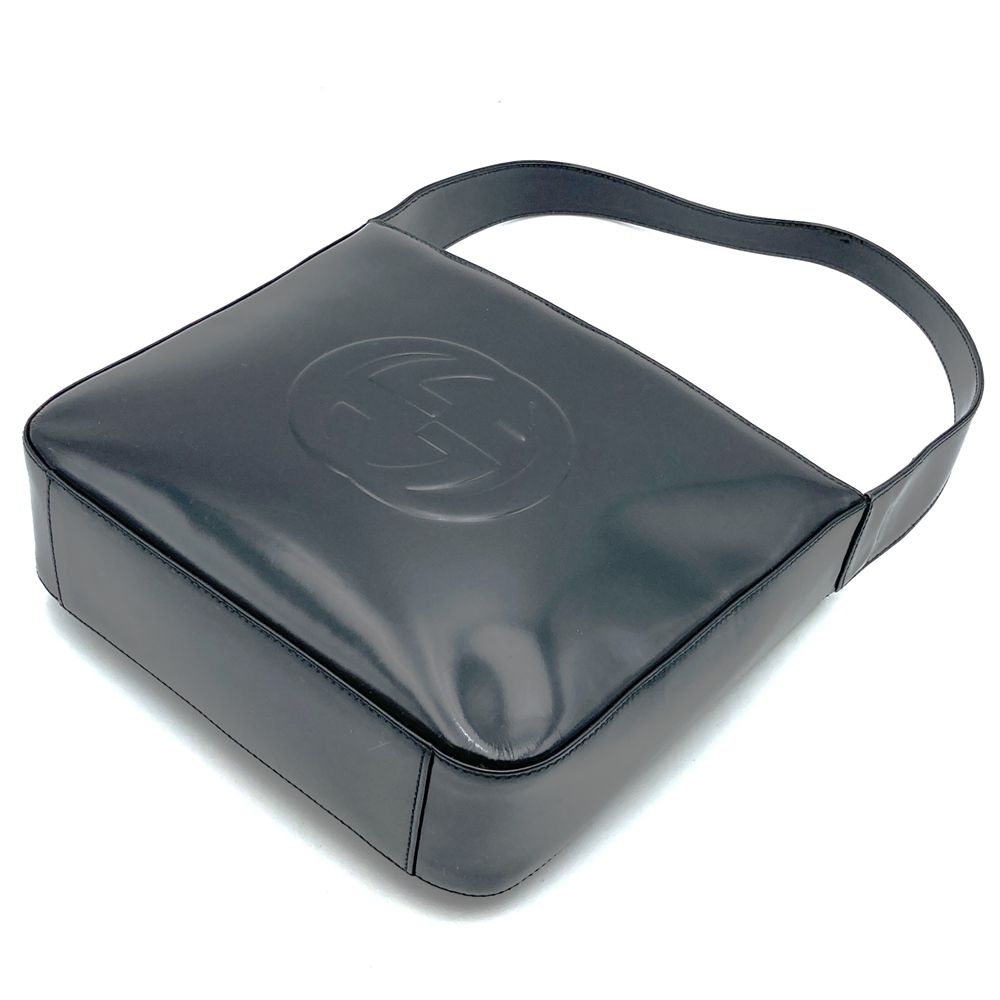 GUCCI グッチ 000 1046 0506 ショルダーバッグ ワンショルダー 肩掛け ブラック 黒 エナメル レザー レディース ファッション