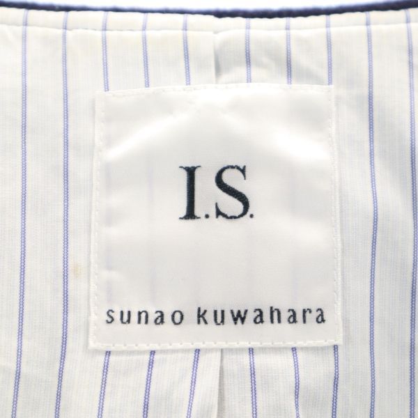 sunao kuwahara ウールジャケット 紺 I.S. フード メンズ 【中古