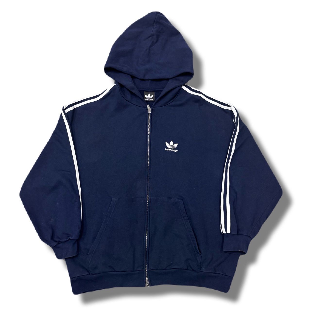 コムドット着用/コラボ【BALENCIAGA】× adidas ジップパーカー