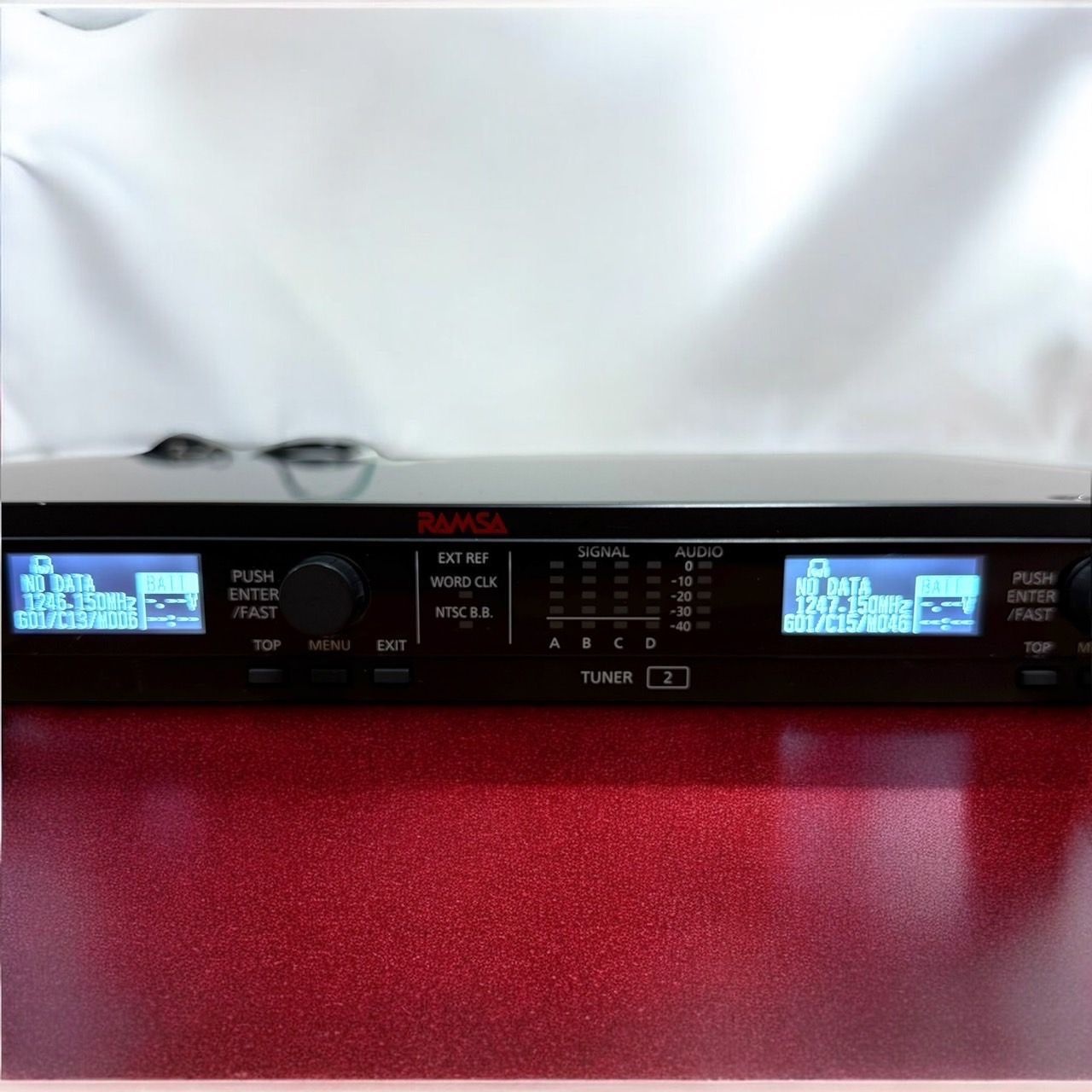 PANASONIC ダイバーシティ ワイヤレス受信機 WX-4020 ２波 ワイヤレスアンテナ WX-4950A 2個　 e-TREND｜パナソニック WX-UR504 [800MHz帯PLLノイズリダクション方式