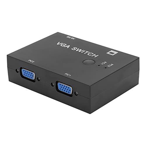 VGA変換アダプター VGA切替器 2入力1出力 ディスプレイポートVGA変換アダプタ VGA モニター分配器 VGA切替器 VGA ディスプレイ分配機 VGAアダプター VGA分配ケーブル 2台コンピュータ接続可能 長距