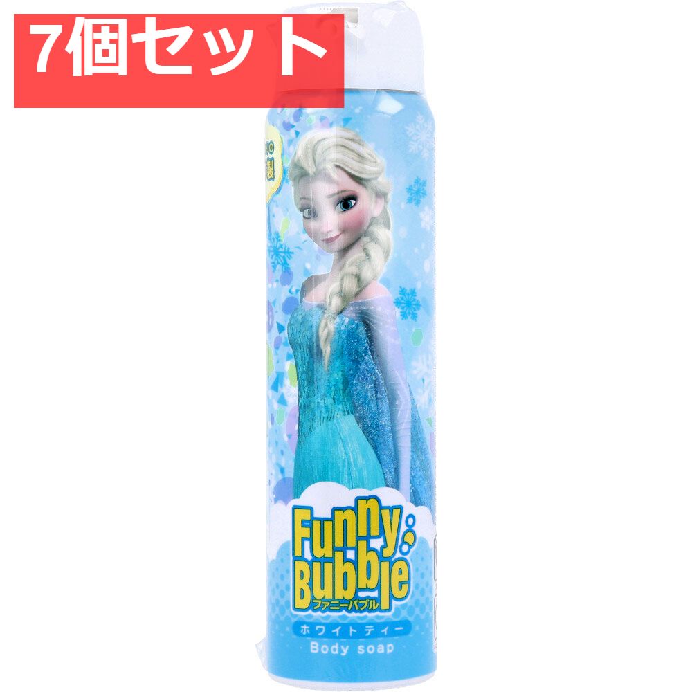 ファニーバブル ディズニー アナと雪の女王 エルサ ボディーソープ ホワイトティー 100g 7個セット