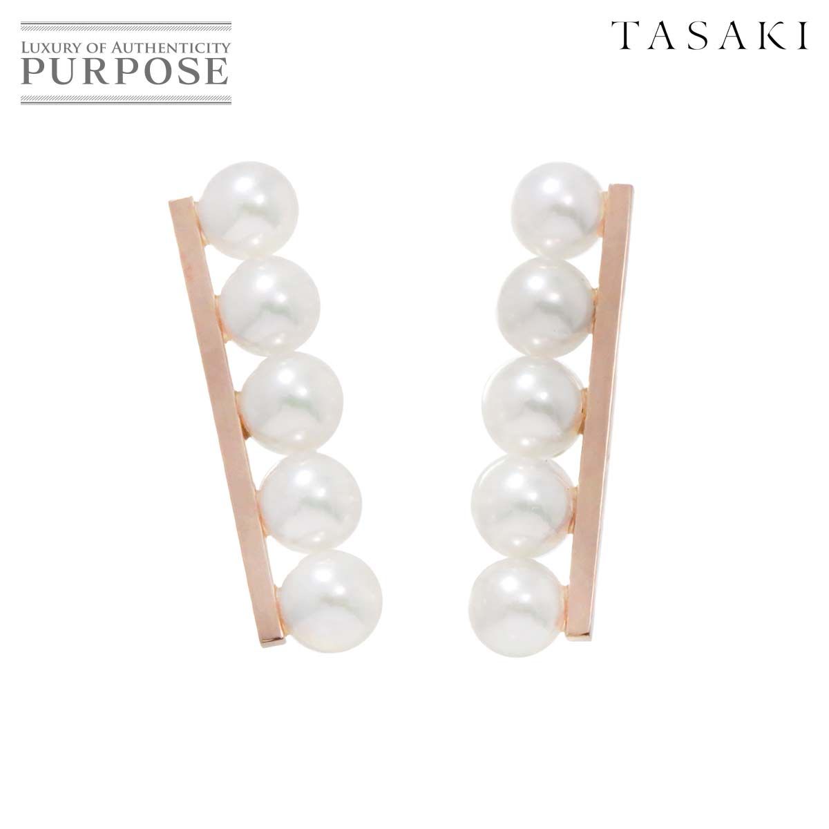 タサキ TASAKI バランス プラス アコヤ真珠 5.8-5.7mm ピアス K18 PG ピンクゴールド 750 パール Balance Plus  Earrings Pierced 90242025 - メルカリ