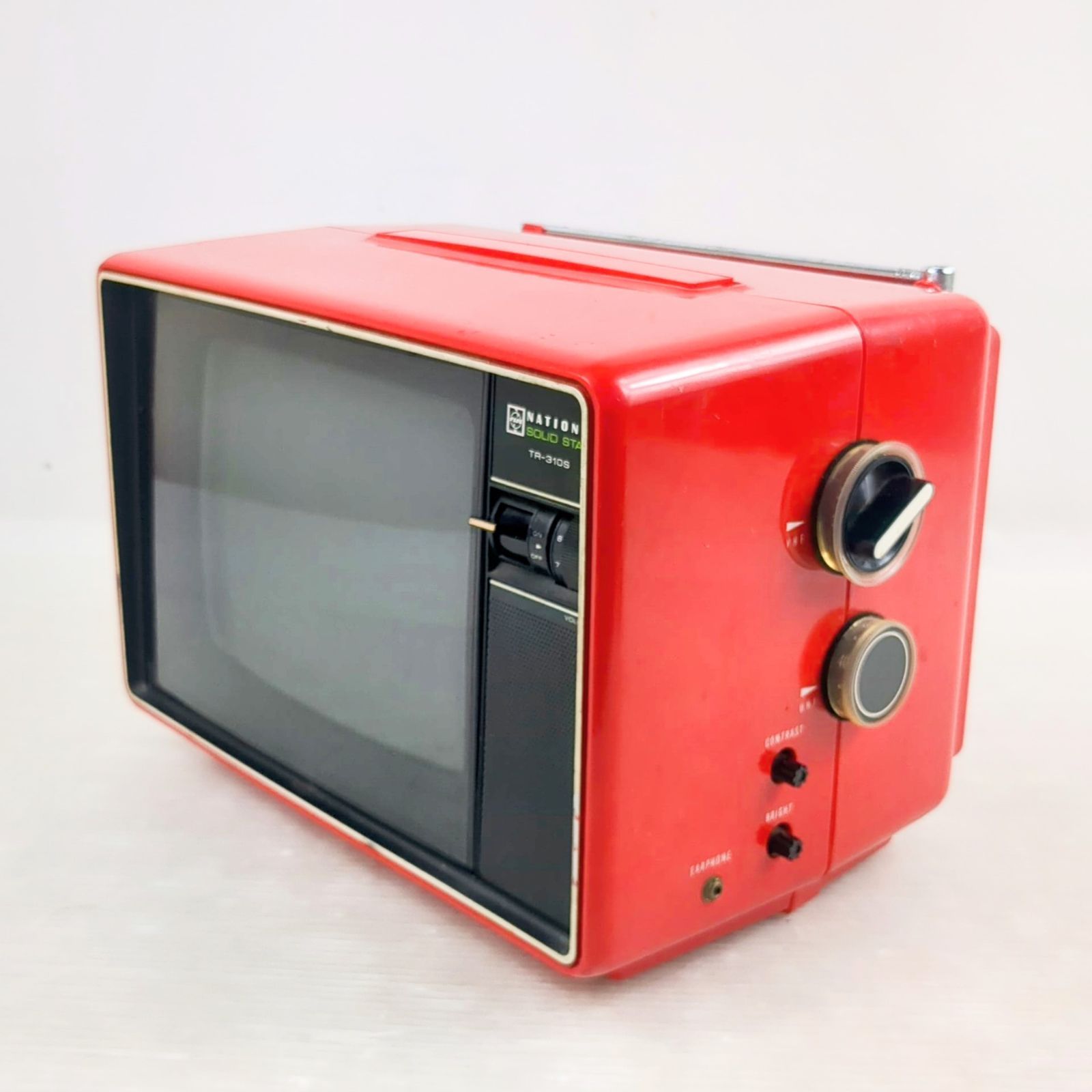 National Sportsman 808 赤いブラウン管テレビ Yahoo!オークション - 【希少品 通電確認済み】National ナショナル Sp