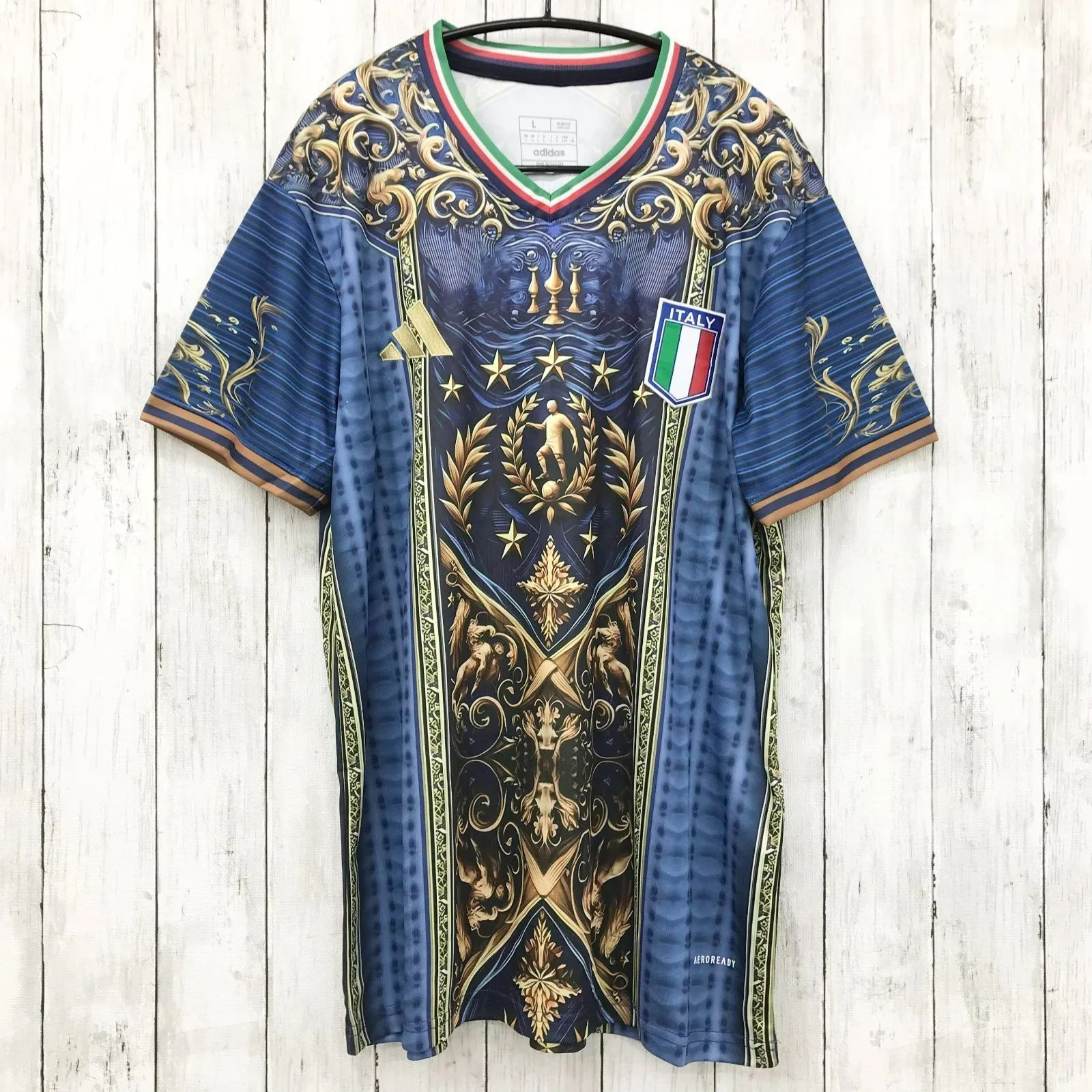 新品【 adidas 】サッカー イタリア代表 ユニフォーム エアロ