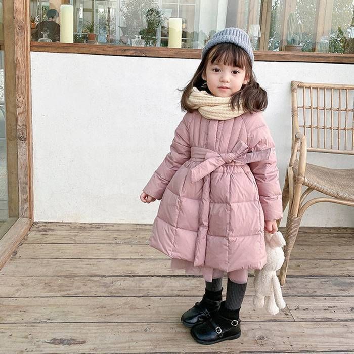 キッズ アウター 中綿コート コートフード付き 女の子 ジャケット 中綿ジャケット 中綿 長袖 暖かい あたたかい こども 子ども 膝丈 防寒 子ども服 秋冬 冬服 中綿 子供コート 韓国子供服 防