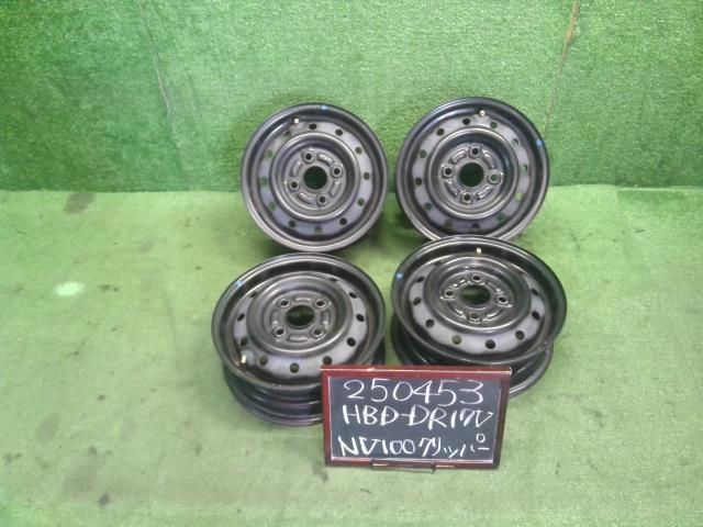 日産純正 12インチ 鉄 ホイール 4本 12×4.00B 4穴 PCD100 ハブ径54mm 40300-4A01M NV100クリッパー 自社品番250453