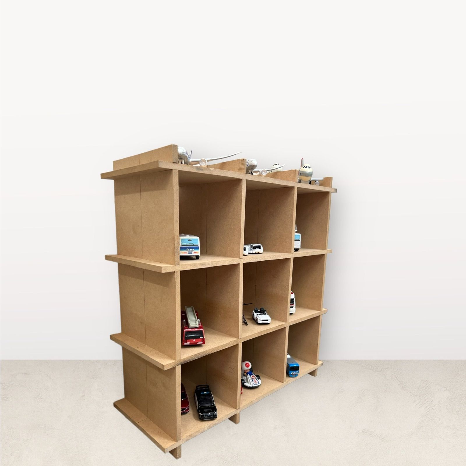 パズルボード オープンラック 組み立て式 収納棚 diy MDF-P-03