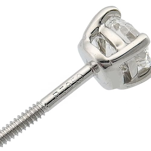 ティファニー ソリティア ダイヤ PT950 プラチナ ピアス 片耳 片耳のみ 約0 21〜約0 22ct ティファニー ソリティア ダイヤ