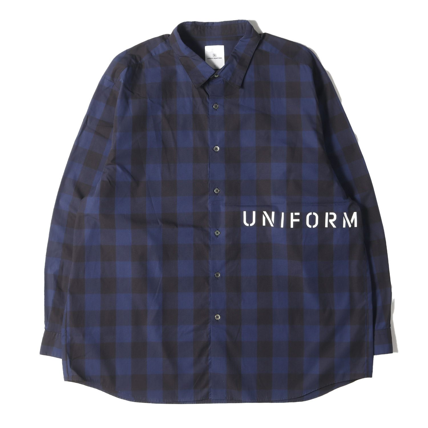uniform experiment BAGGY SHIRT チェックシャツ uniform experiment（ユニフォームエクスペリメント）の「LINEN CHECK