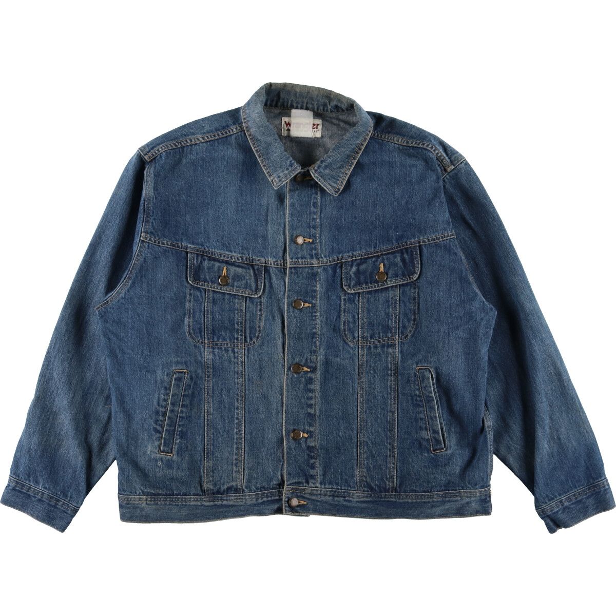 【Wrangler】ヴィンテージデニムジャケット 古着 ラングラー Wrangler RUGGED WEAR デニムジャケット G