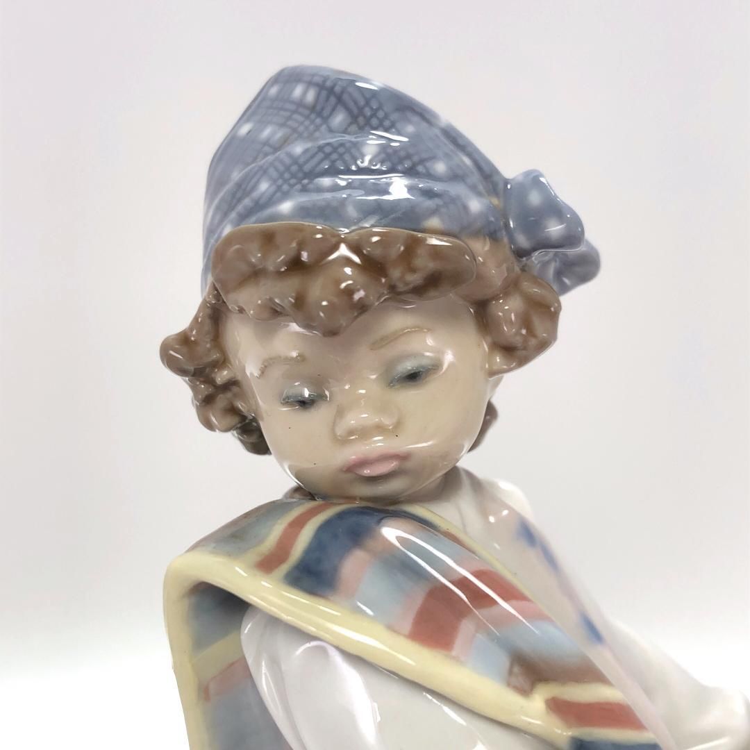 美品】Lladro リヤドロ／バレンシアの花 ブーケを持つ少年／1526
