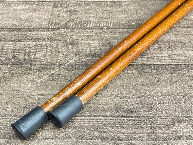 ストレートステッキ 2本セット ウッドステッキ 杖 全長約89cm 歩行補助 | 513760