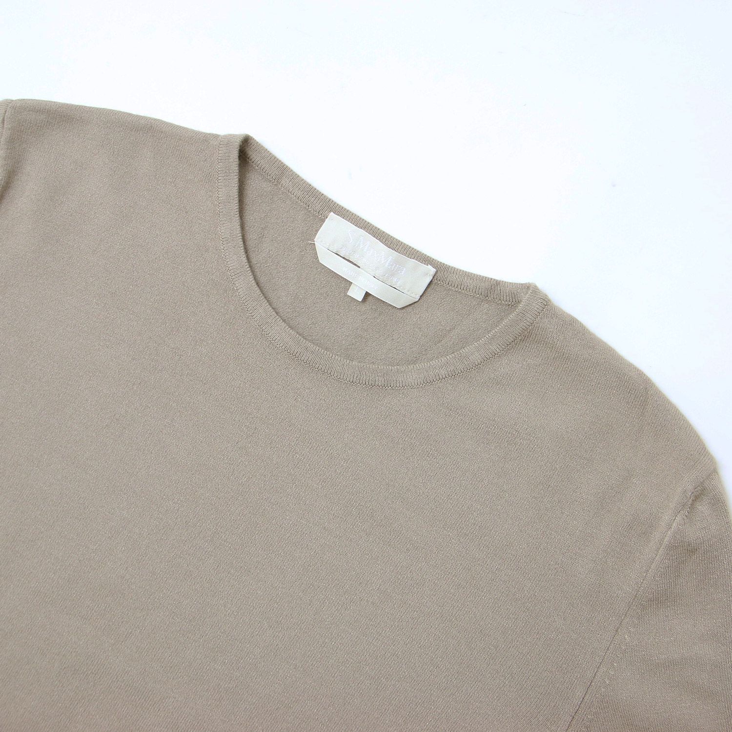 S Max Mara エス マックスマーラ ニット ベージュ サイズ:L / クルー 