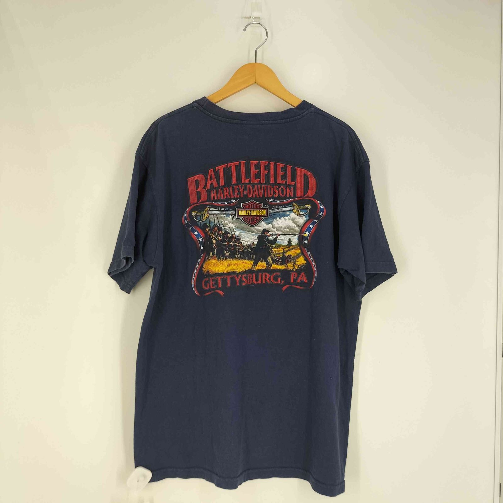 ハーレーダビッドソン HARLEY-DAVIDSON 00s USA製 胸ポケット 両面 