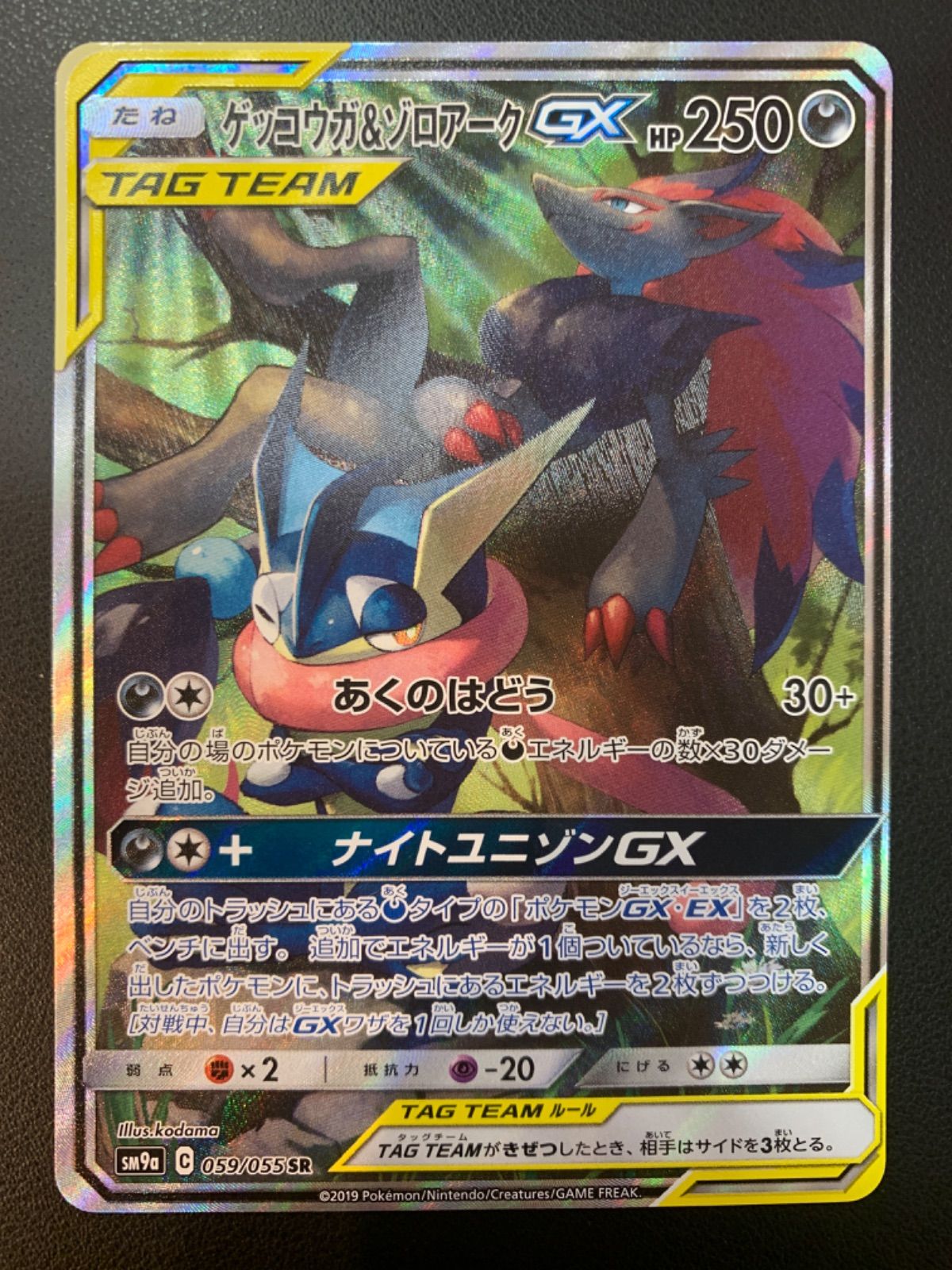 毎回完売 ゲッコウガ&ゾロアークTAG TEAM GX(SA) SR | erational.com