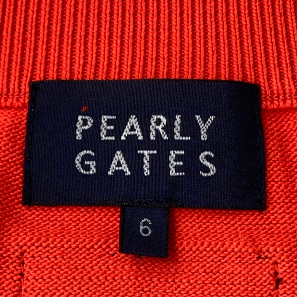 サイズ：6 PEARLY GATES パーリーゲイツ  ニットセーター  オレンジ系 [240101448930] ゴルフウェア メンズ ストスト サイズ：6 PEARLY GATES パーリーゲイツ ニットセーター