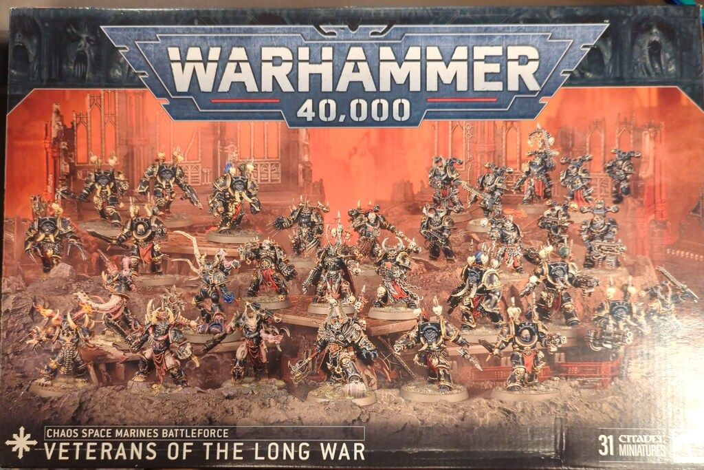GAMES WORKSHOP WARHAMMER40000 CHAOS SPACE MARINES Veterans of the Long War|Chaos Space Marines Battleforce