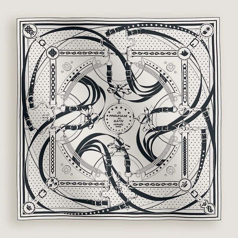 HERMES カレジュアン朝の散歩　ネイビー 鑑定済み 】エルメス カレジェアン 140 《 朝の散歩 》 ベージュ