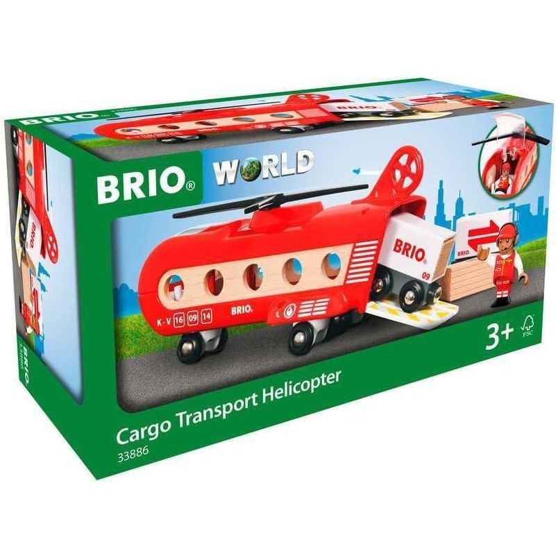 BRIO(ブリオ) ブリオワールド カーゴヘリコプター 全8ピース