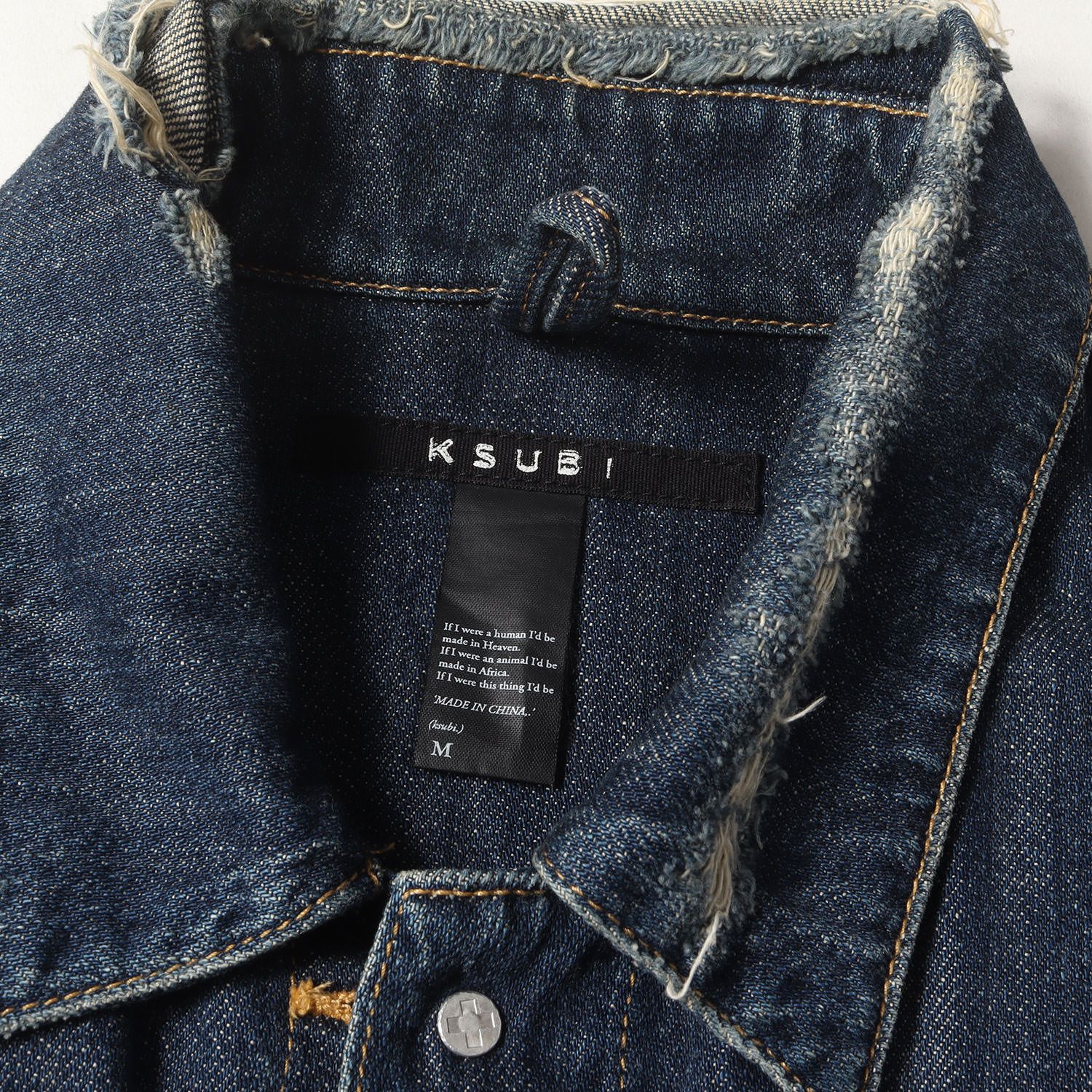 Ksubi スビ ジャケット インディゴ サイズ:M | ダメージ加工 デニム 