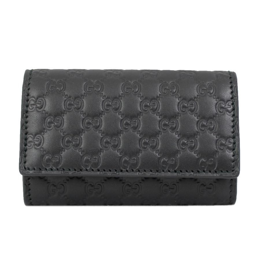 極美品★グッチ キーケース マイクログッチシマ 6連フック ブラック J5804 - メルカリ