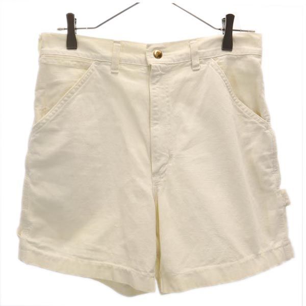 カーハート 90s オールド USA製 デニムショートパンツ アイボリー系 Carhartt メンズ 【中古】  【230814】