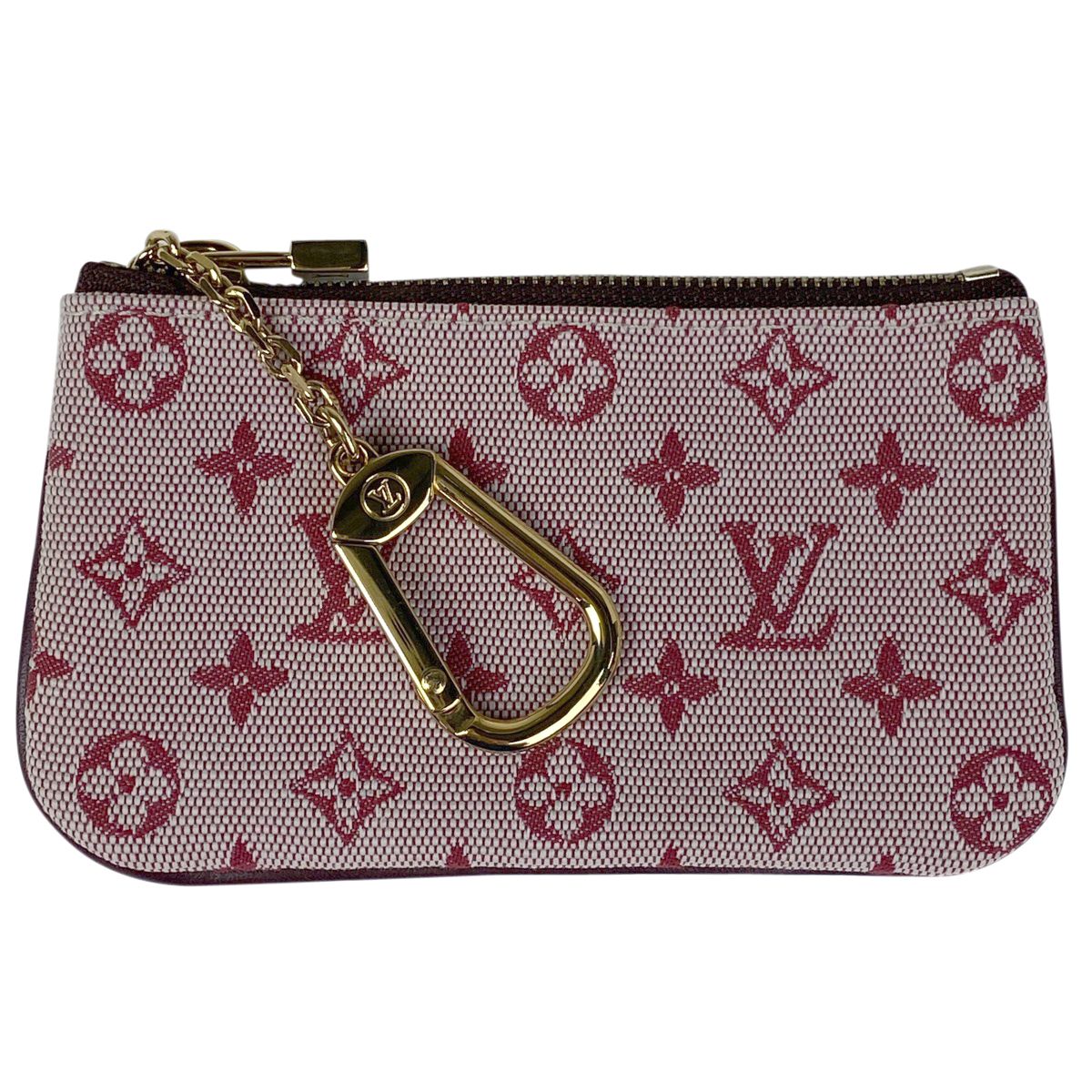 日本製 LOUIS VUITTON モノグラムミニ ポシェットクレ 赤 レット