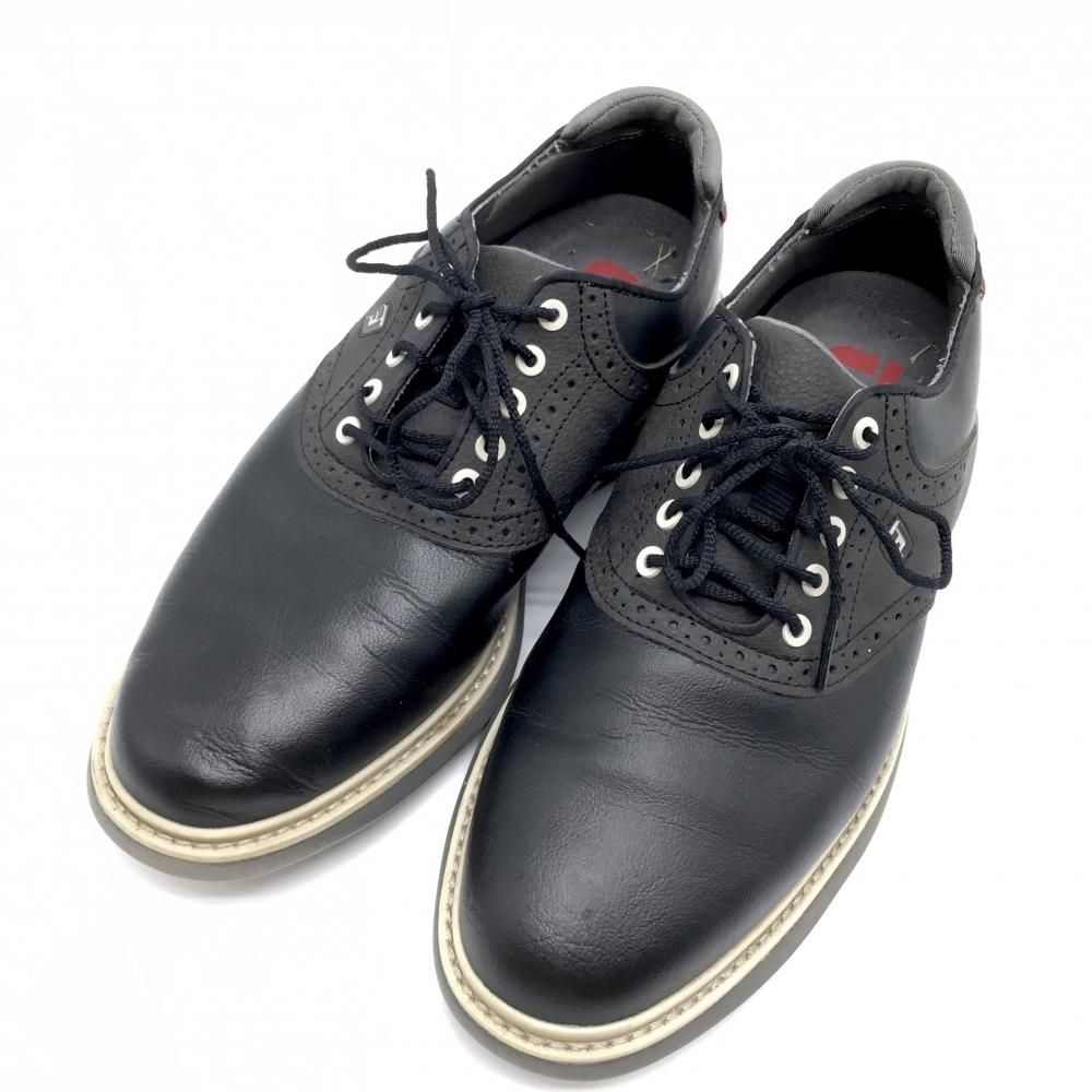 SALE25％OFF【美品】フットジョイ ゴルフシューズ 黒 トラディションズ 57904  メンズ 8W(26.0） ゴルフウェア FootJoy