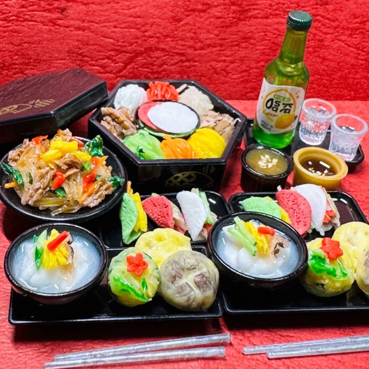 461 韓国おせちセット⭐️ミニチュアフード お節料理 韓国