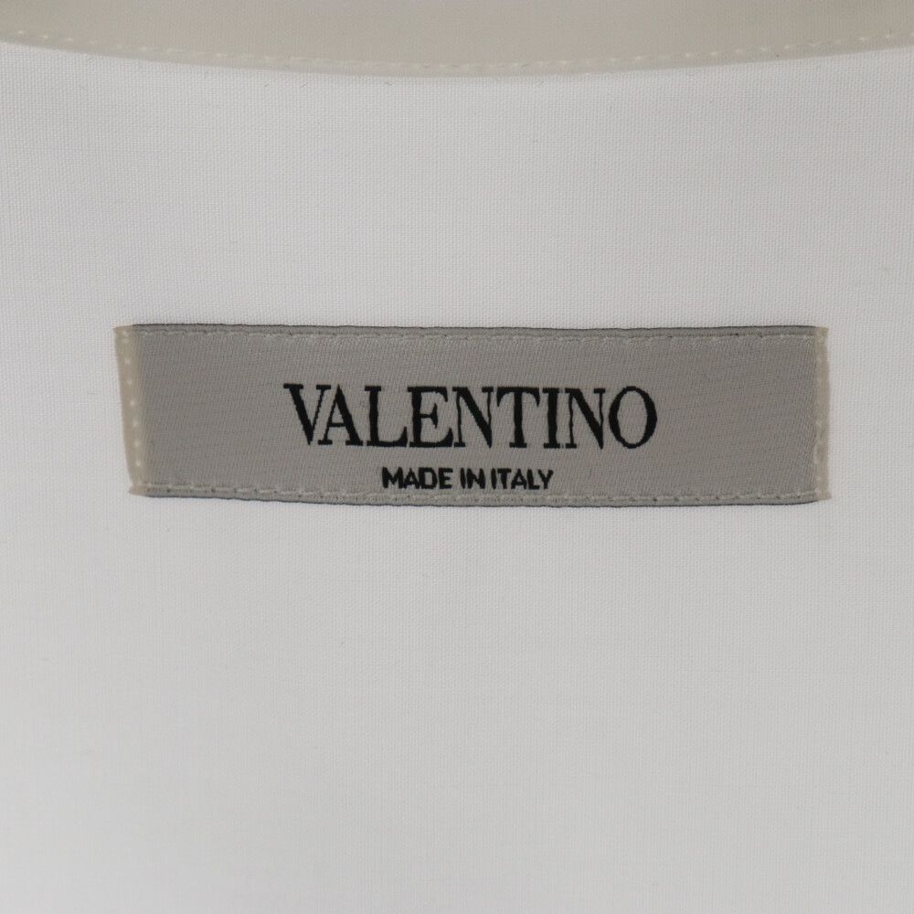 VALENTINO (ヴァレンチノ) ビーズスタッズ長袖シャツ ホワイト