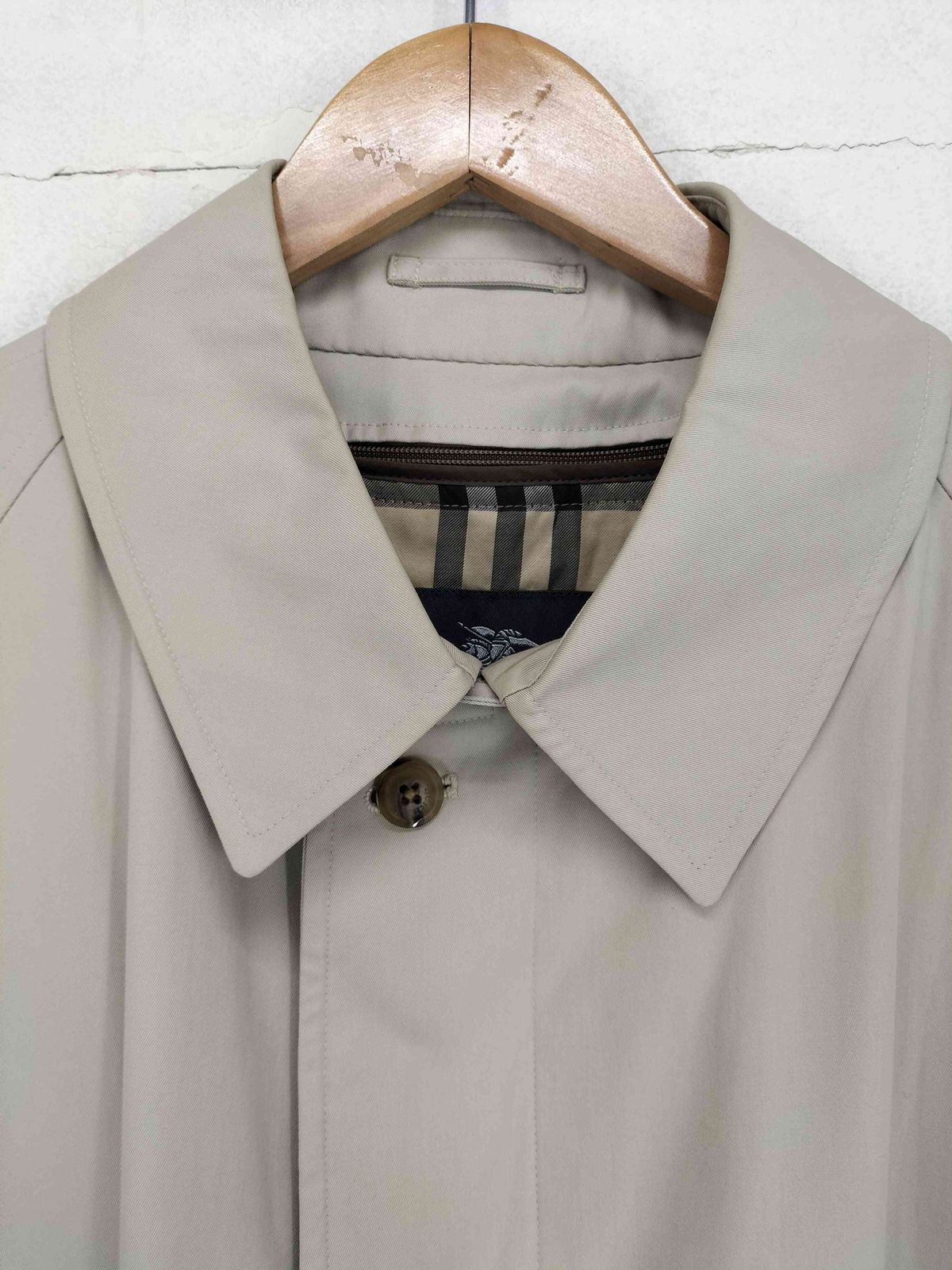 Burberry バーバリー ロンドン ライナー付き ポリ×コットンコート水色系