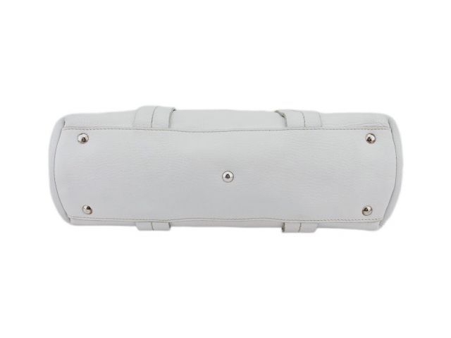 フェラガモ リボン付きトートバッグ 白 ニューヴァラ・プレート トート