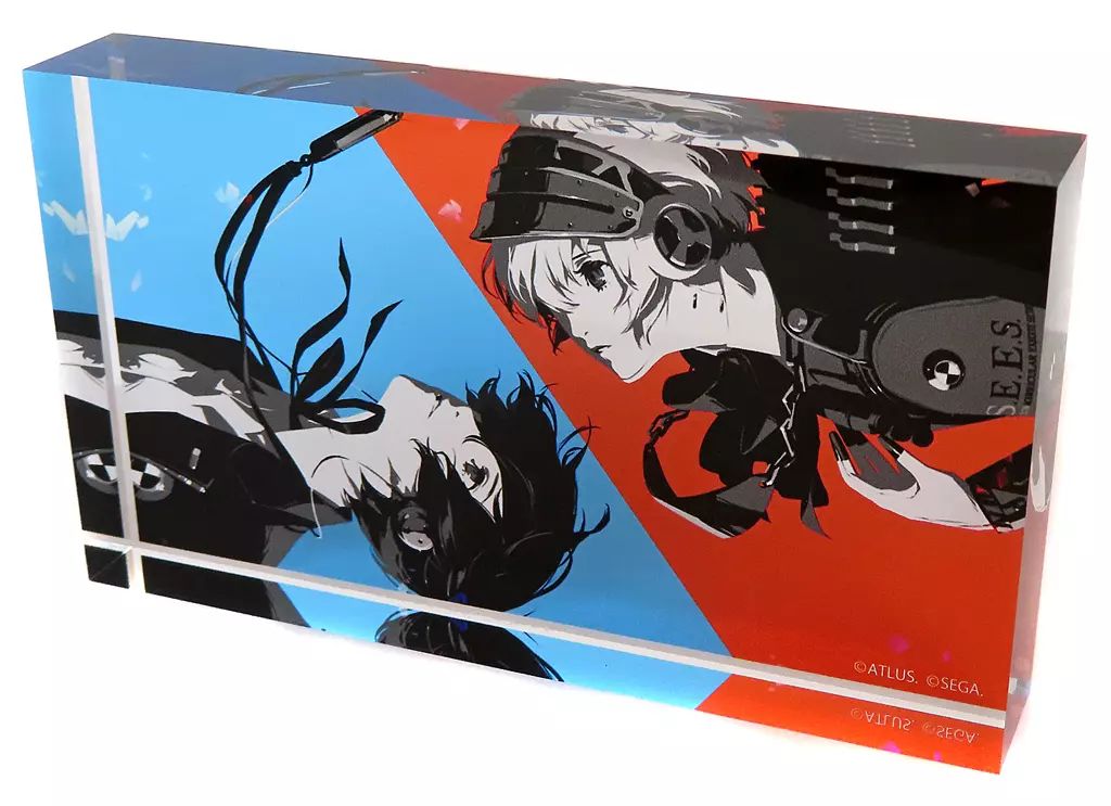 ペルソナ 八景島シーパラダイス アクリルプレート 主人公 特典 スタンド カード 主人公 B5アクリルプレートセット ペルソナ3 リロード 八景島シー